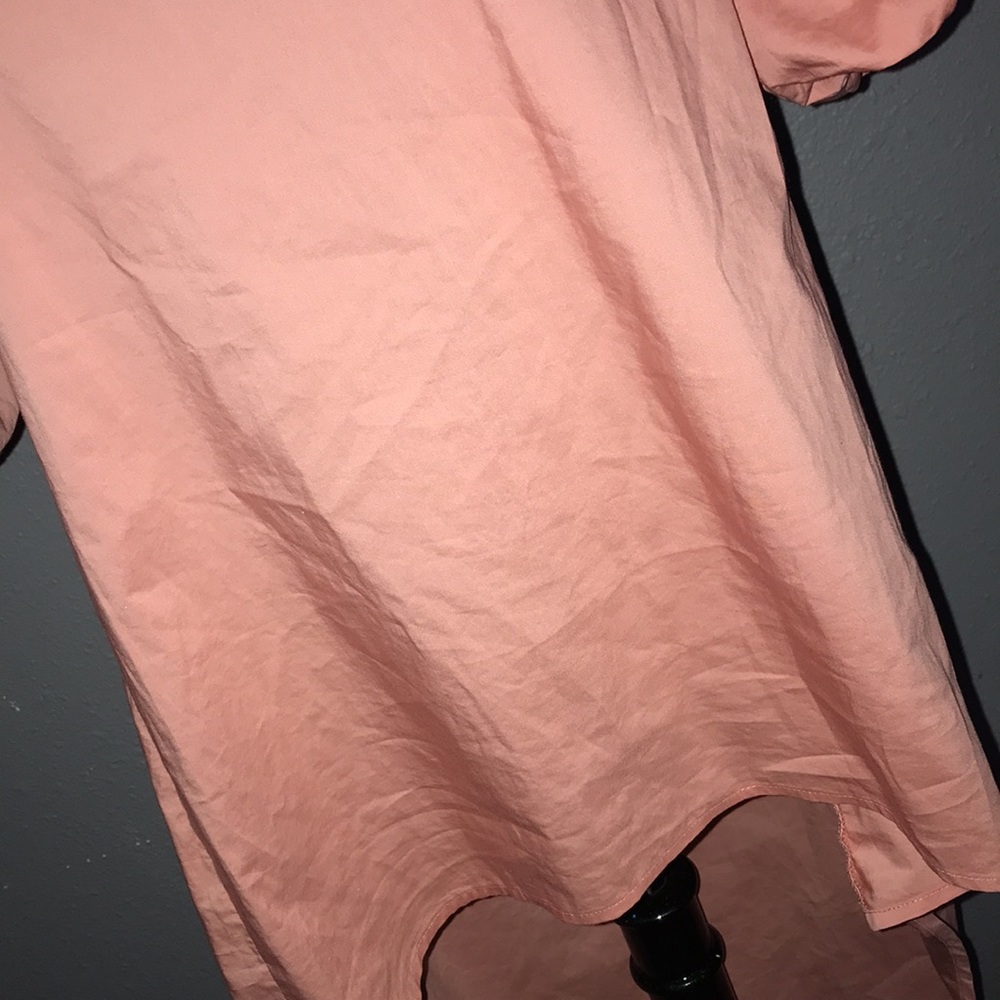 Pink salmon off shoulder top - Picture 4 of 10